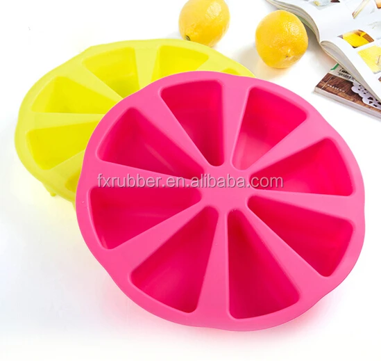 8 Cavlty silicone cake mould DIY microwave oven cake pizza pan johnnycake cake tools