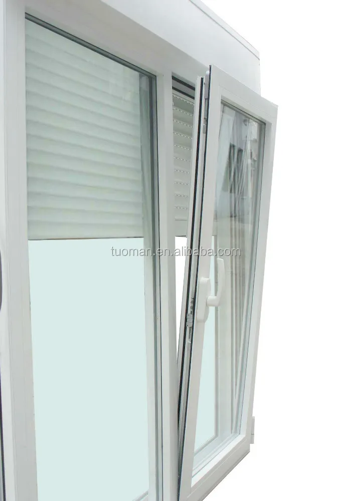 TOMA Monoblock Aluminium Window with Roller Shutter Automatic Louver Window