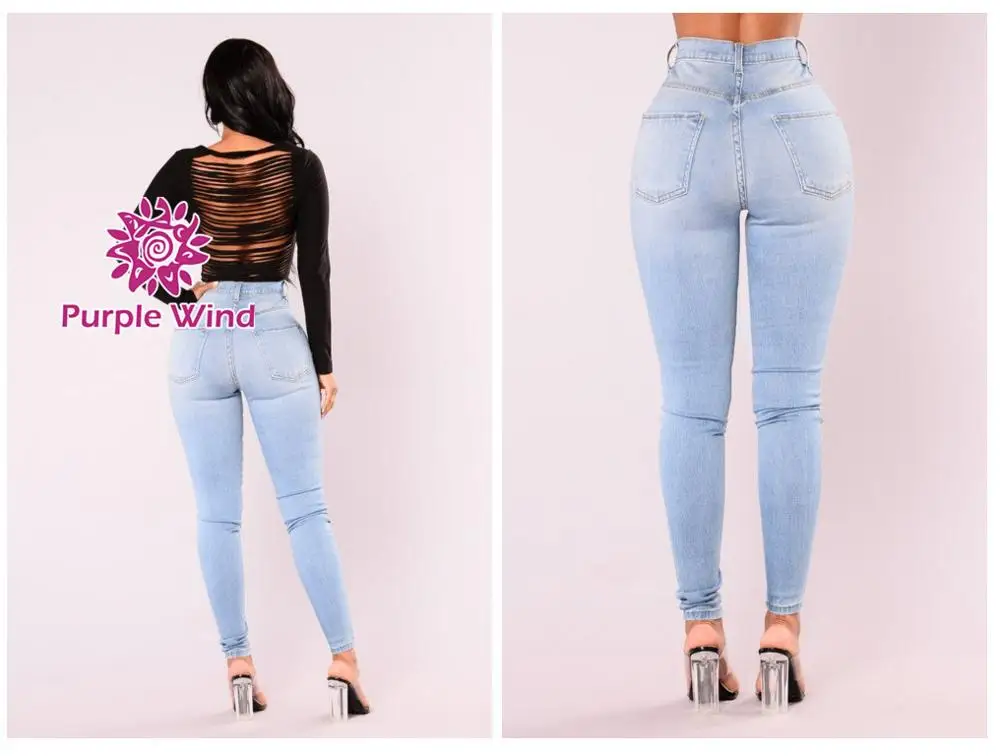 High Waist Custom Denim Elegant Colombian Plus Size Women Fashion Jeans