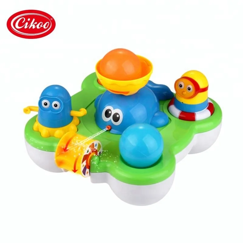 
 Cikoo, лидер продаж, новые электрические синие китовые игрушки для ванной, шары для удержания воды для детского и детского душа  