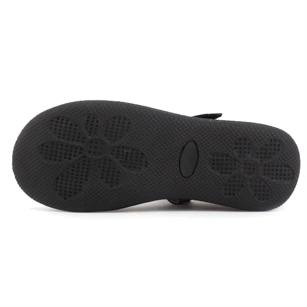 Guangzhou Manufacturer Primary Children Leather Girls School Shoes with Rubber Sole