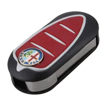BRAND NEW Folding Flip Remote Key Shell 3 Button for Alfa Romeo Mito Giulietta 159 GTA Replacement Case Fob with logo