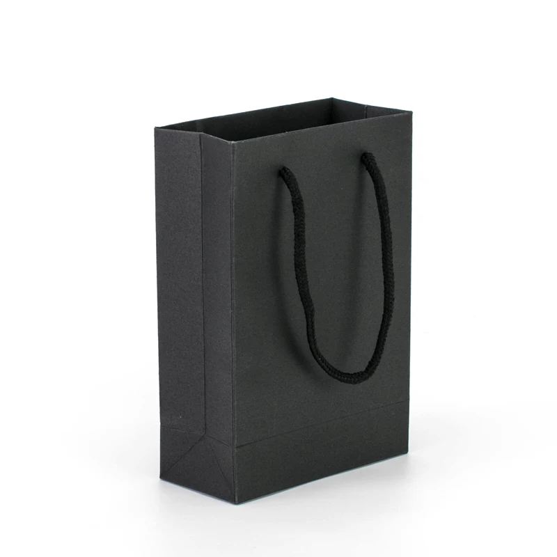 A5 Black Paper Gift Bag with Handle