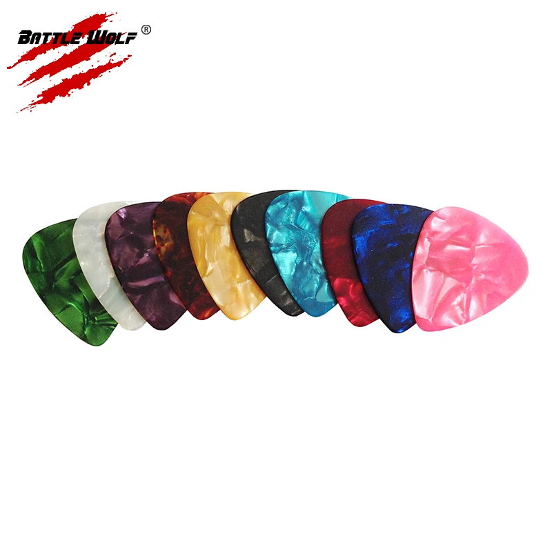 Colorful Celluloid Different Thickness Blank Guitar Picks Support Custom
