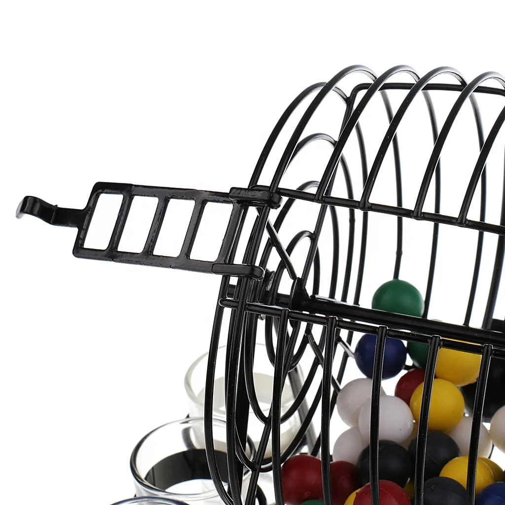 Металлическая мини-машина для бинго набор питьевых игр вечеринки домашнего паба развлекательных