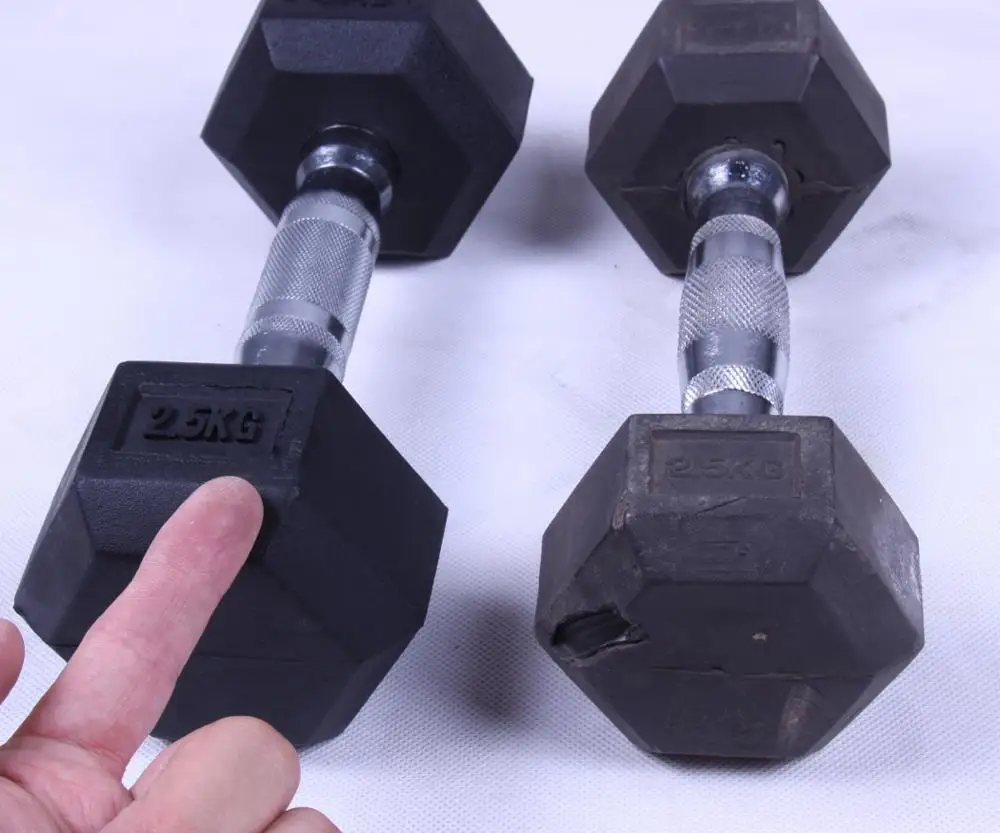 Oem производство коммерческих вес гантелей набор ПУ