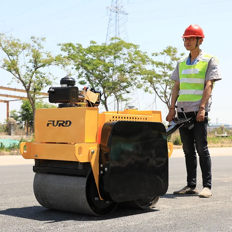 FYL-S600C Small Weight Double Drum Hand Pushed Road Roller Small Weight  Double Drum Hand Pushed Road Roller Fyl-S600C China Manufacturer