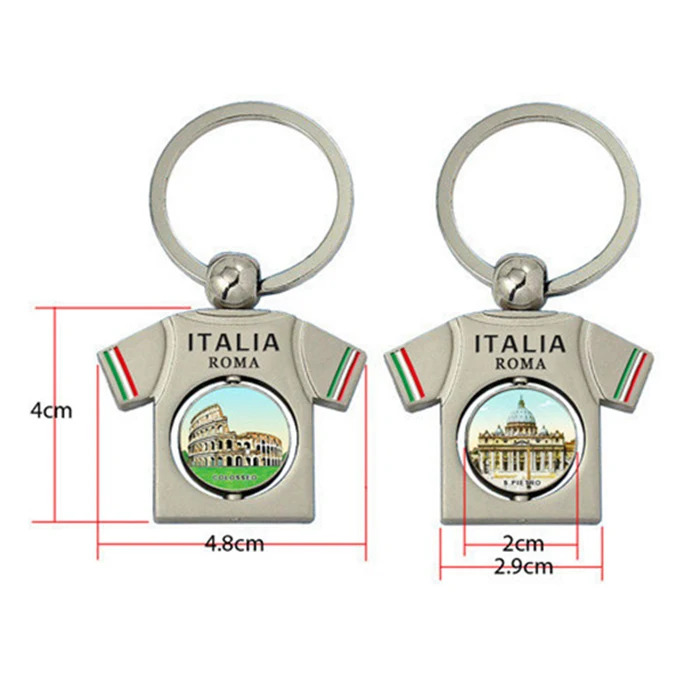 卸売カスタムイタリア観光お土産メタルレターIJ K Lキーホルダー文字