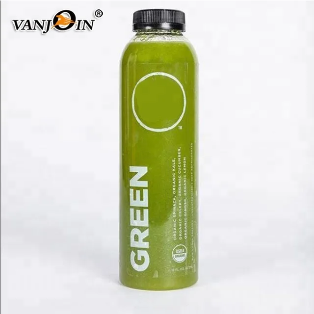 Custom Designed 250ml/350ml Round Shape PET Plastic Juice Bottles for Labeling