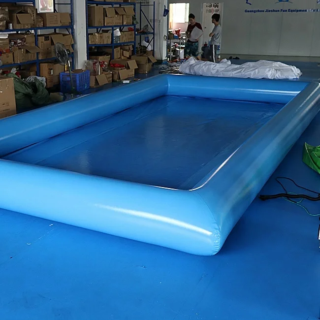 Высокое качество 8*4 м прямоугольный синий надувной бассейн для детей
