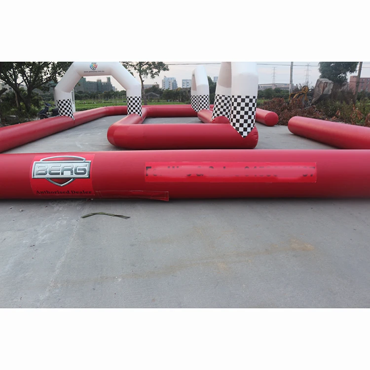 Brave Challenge Fast and Furious 10m Inflatable Race  Go Kart Car air Track