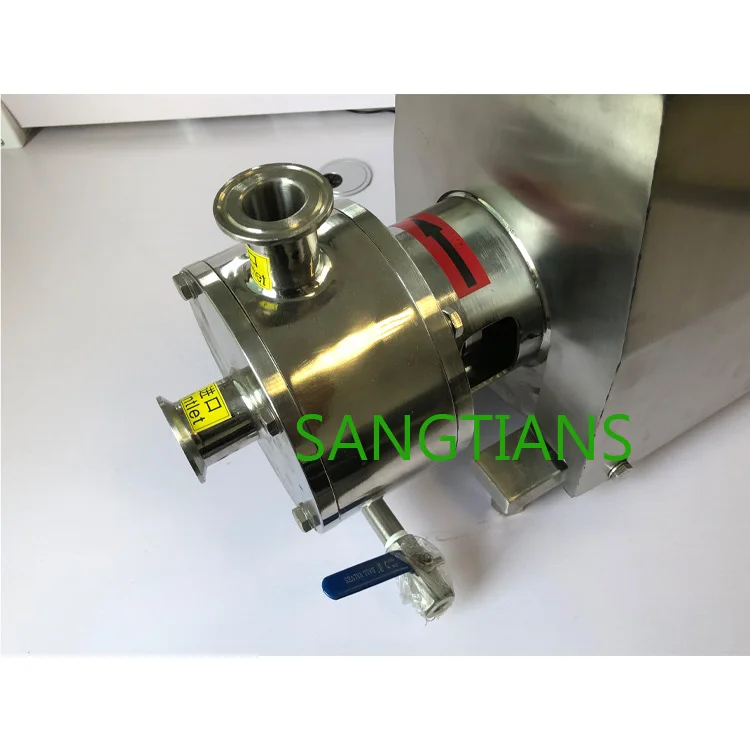 
 Санитарный эмульсионный насос из нержавеющей стали 304/316l для шоколада/косметики/масла/Крема/шампуня  