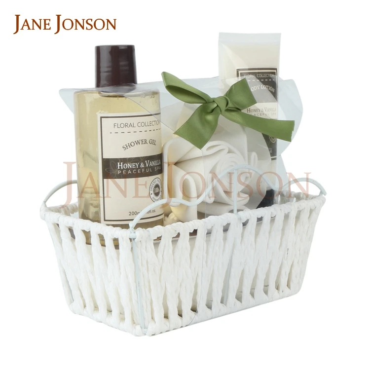 High Quality Spa Products Natural Elegance Spa Basket Cosmetic Custom