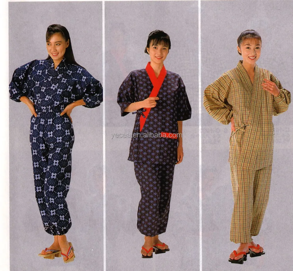 Japanese Men Samurai Yukata Kimono Summer Festival Pajamas Sleepwear  Costume