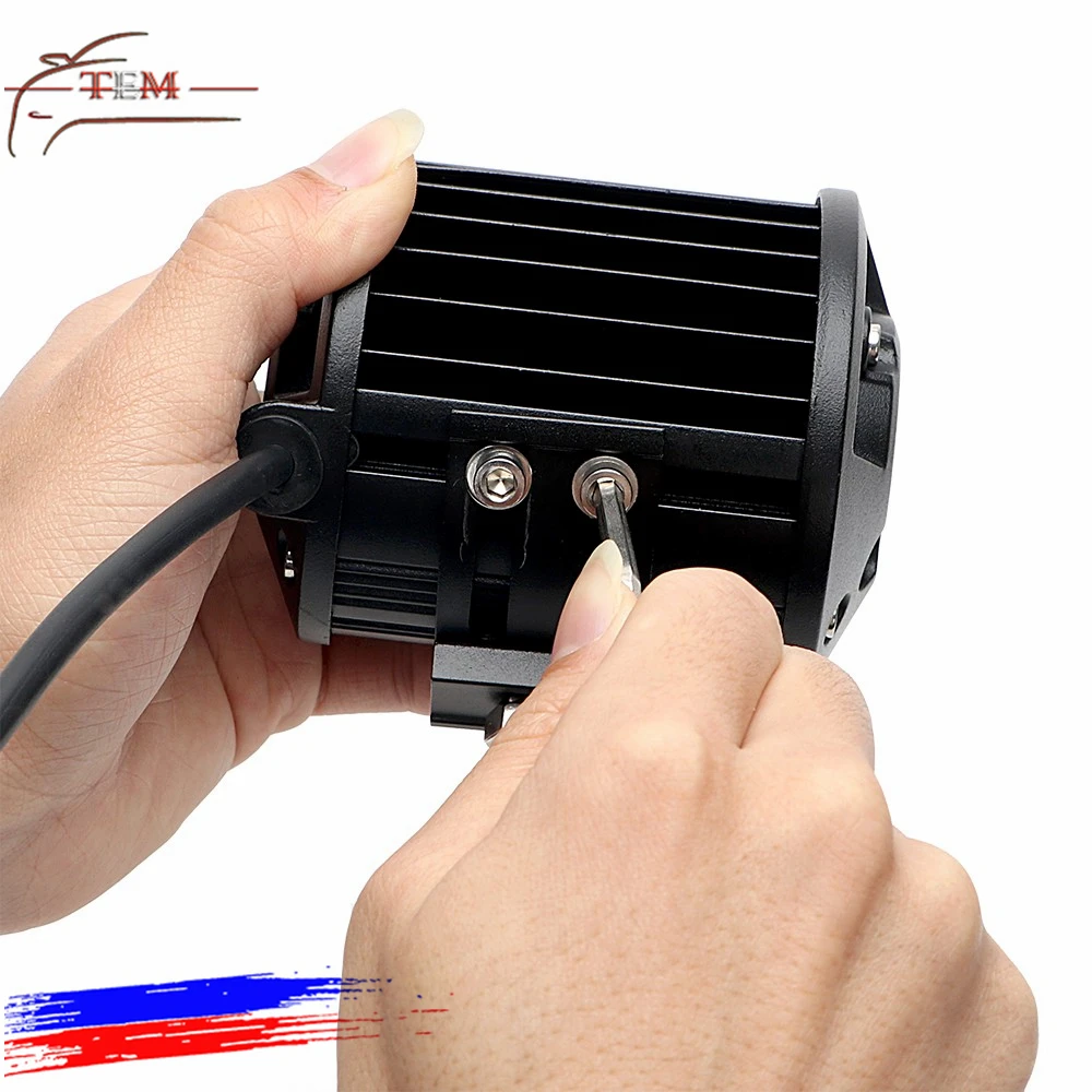 4 дюйма LED рабочий свет бар 60 Вт точечного комбинированного луча 12V 24V внедорожные 4WD ATV UTV УАЗ рабочими электрическими схемами Мотоцикл лодка