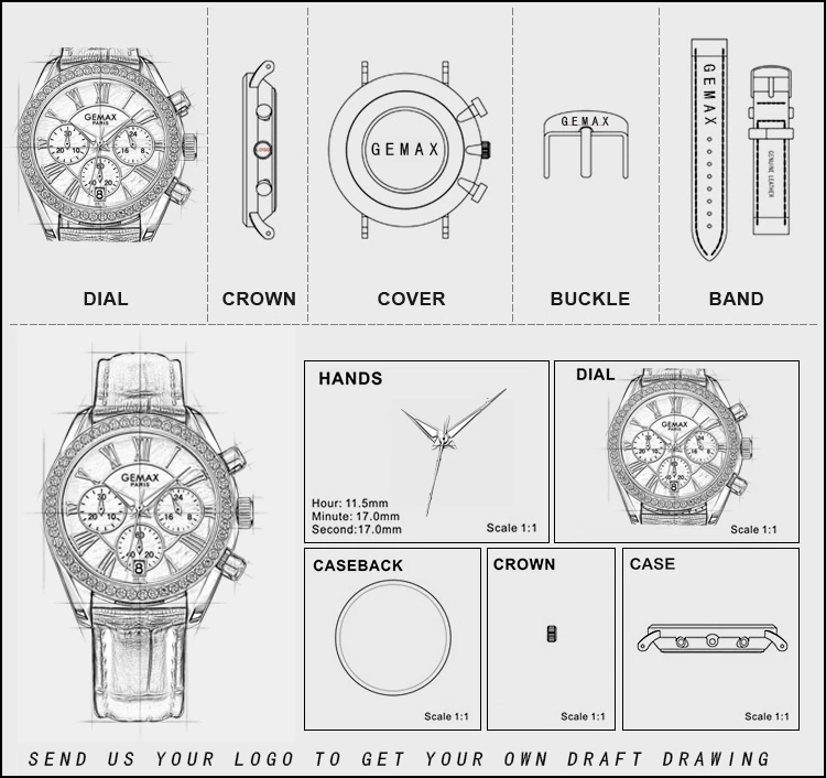 New model  Watch Men automatic watch japan movement  Mechanical custom logo watch