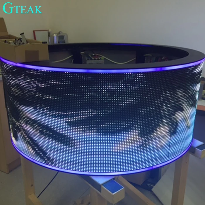 Customized Round Column Large Flexible Curve Led Display Screen