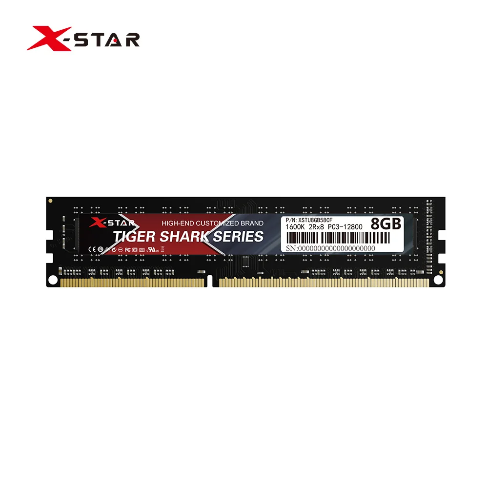 
 XStar ddr3 8 Гб оперативной памяти 1600 МГц PC3-12800 памяти для настольного компьютера  