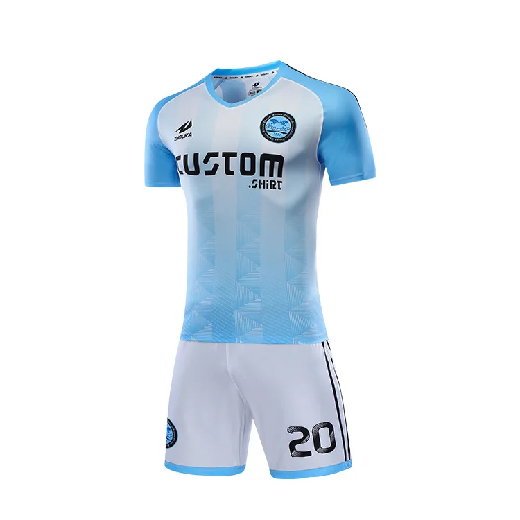 Source wholesale blue soccer jersey custom kids full football team kits on  m.