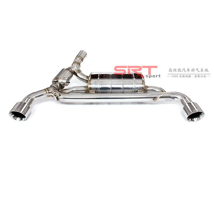 Exhaust System for Volvo V60 S60L X760  Downpipe with Catalytic Cat Back with Valve Control Stainless Steel Material with 4 Tips