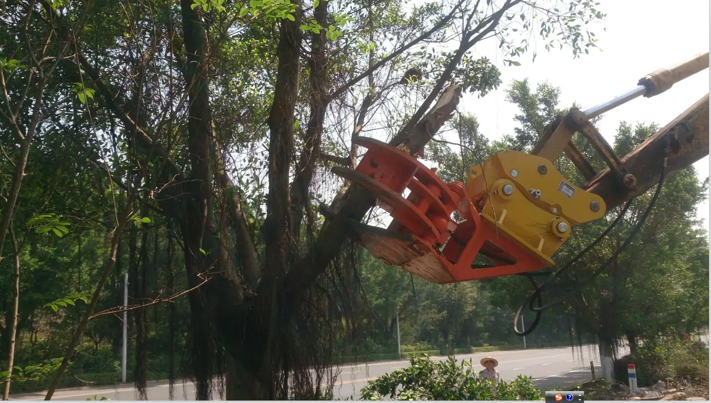 8t Stump Shear Excavator Hydraulic Wood Q345B NM400 Material