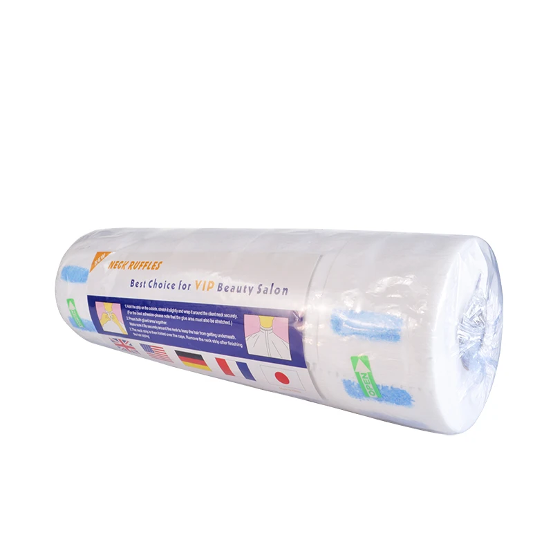 
 Парикмахерская бумага для шеи портативная одноразовая эластичная белая бумага для шеи рулон эластичная Экологически чистая  