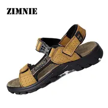 New 2015 Camel Men’s Sandals Slippers Genuine Leather Cowhide Sandals Outdoor Casual Men Leather Sandals for Man