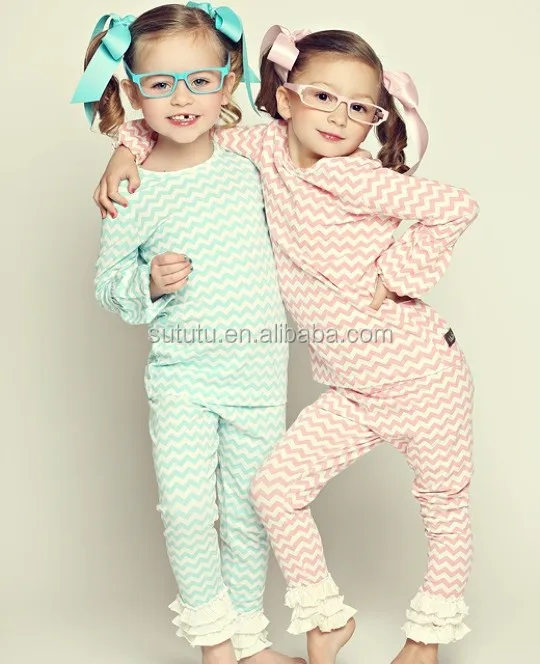 girls ruffle pajamas