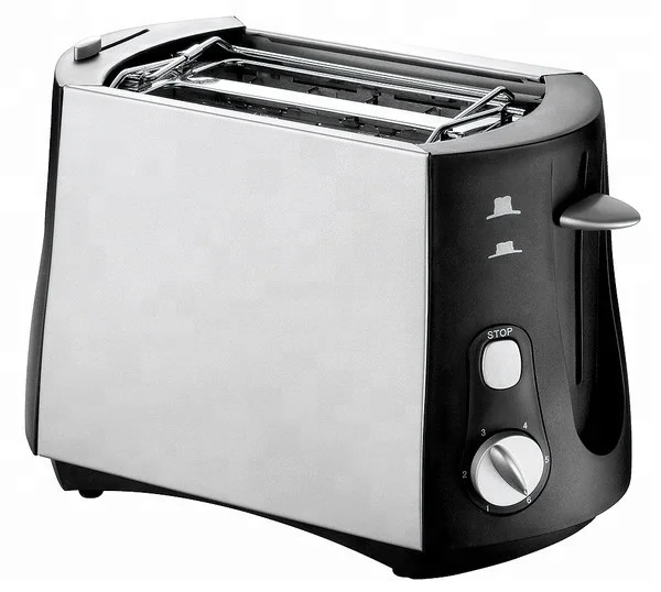Upright toaster 2 slice toaster 800W Crumb tray and stop function Bun