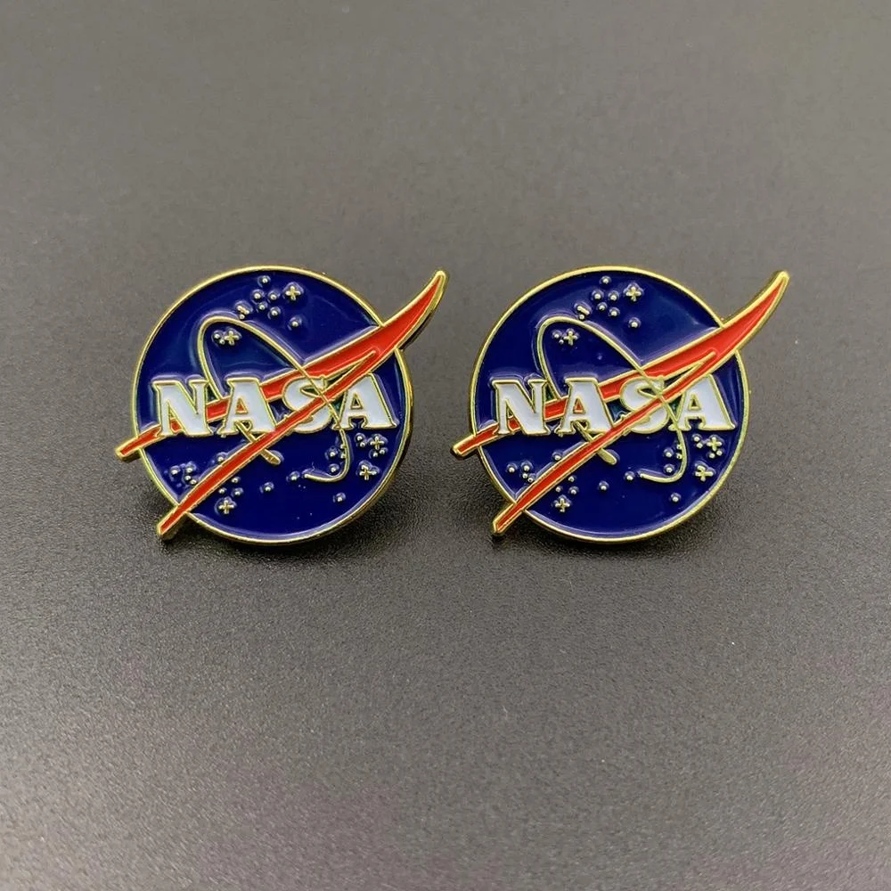 
НАСА рекламная дешевая эмалированная заколка для лацкана на заказ 