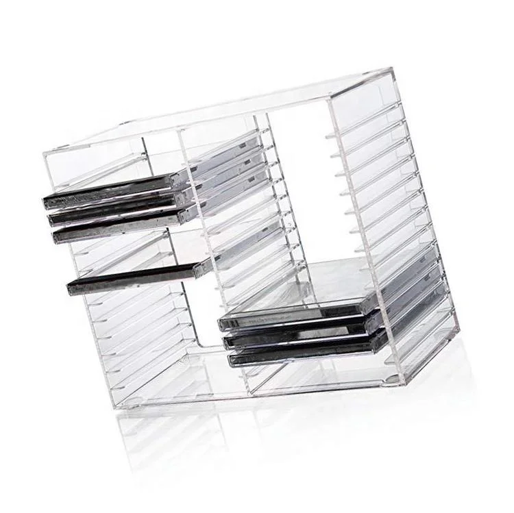 Clear Acrylic CD Shelf Media Storage and Organization Shelf