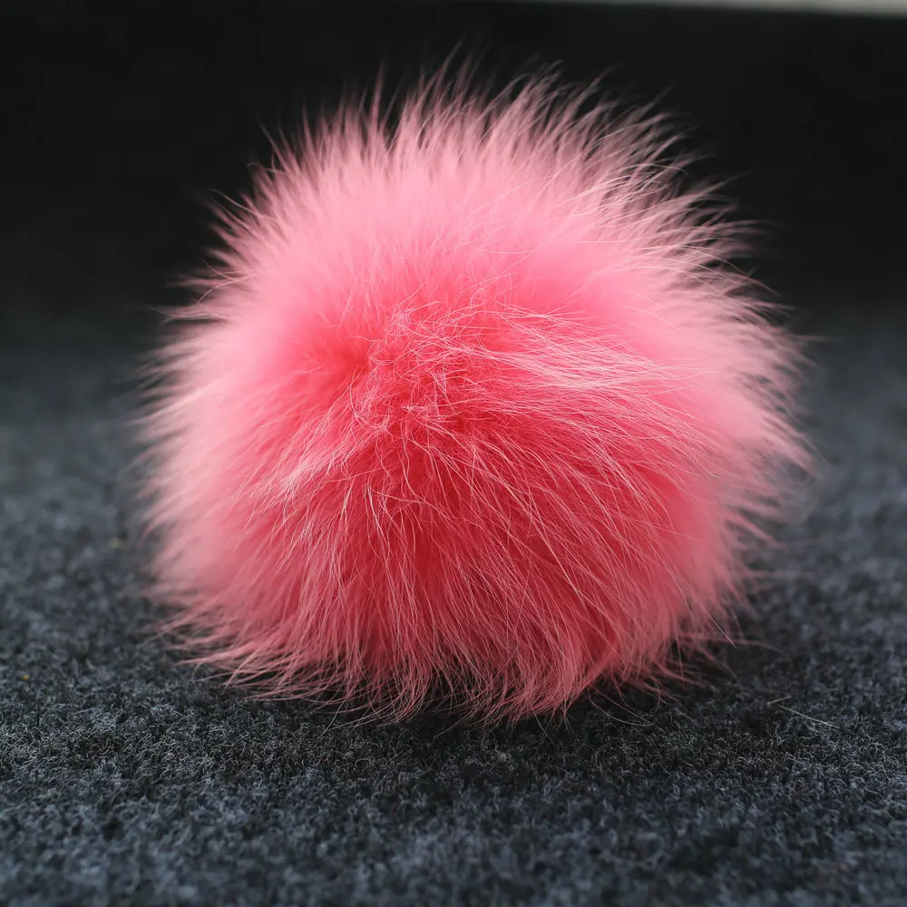 
Модный аксессуар, помпоны из натурального Лисьего меха с застежкой, аксессуары для меховых шариков 
