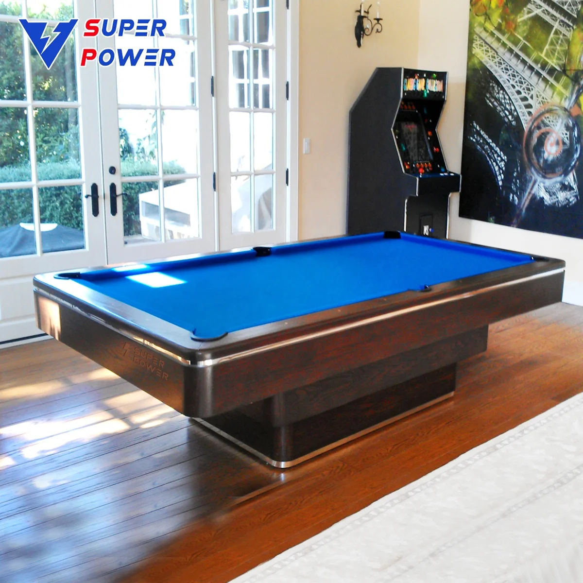 Высококачественный бильярдный стол на заказ с X-ножками и аксессуарами для бильярдного стола