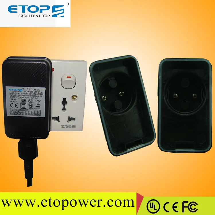 Универсальный штепсельный адаптер IP44 светодиодный импульсный источник питания с вилкой AU US UK