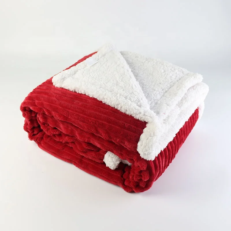 red sweater blanket