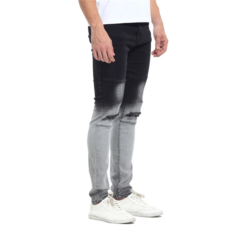 2019 Nueva Moda Hombre Skinny Stretch Pantalones Vaqueros Rasgados Plisado Agujero Buy Jeans Rasgados Para Hombre Vaqueros De Moda Para Hombre Vaqueros Elasticos Ajustados Para Hombre Product On Alibaba Com