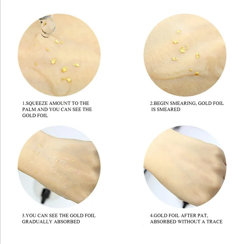 
 Собственная торговая марка OEM, Антивозрастная отбеливающая Косметика от производителя, коллагеновая Золотая Сыворотка для лица 24k  