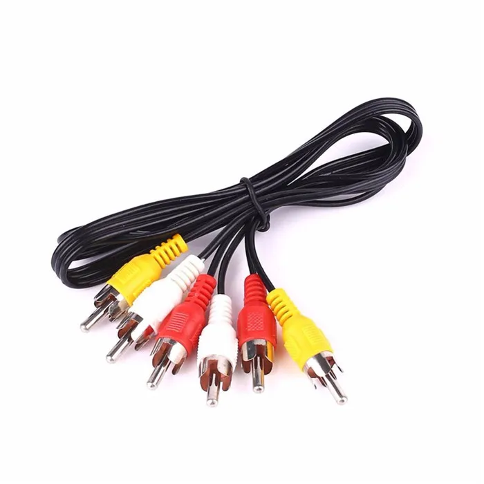 3 Port AV Switcher RCA Selector Switch 3 in 1 AV Switch for Video Audio