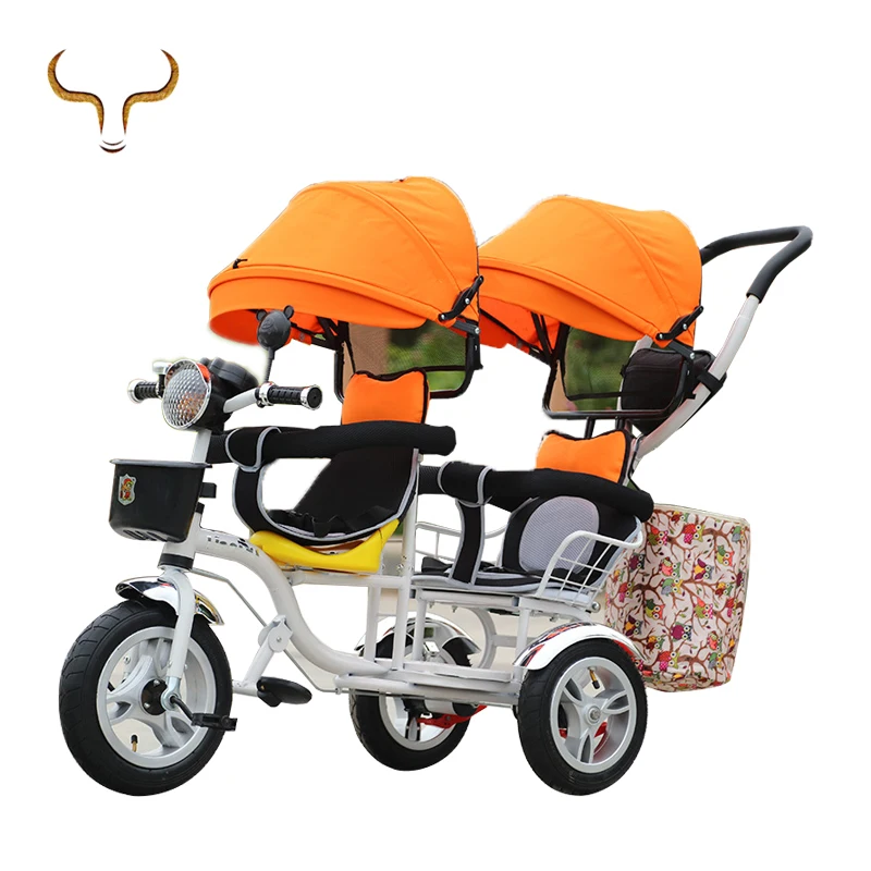 New Double Seats Baby Tricycle Trike 