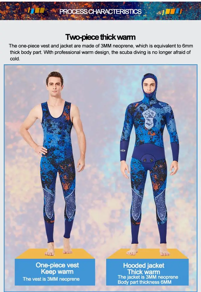 3 мм коммерческий взрослый гидрокостюм неопреновый пара 2 штуки гидрокостюм для плавания дайвинга