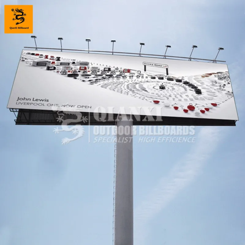 Papan Reklame Lampu Latar Led Luar Ruangan Struktur Kuat Buy Lampu Latar Billboard Dua Sisi Billboard Menggunakan Led Billboard Product On Alibaba Com