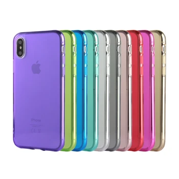 Best Selling 10 Colors 1mm Transparent TPU Case for iPhone X XS, For iPhone X XS TPU Case