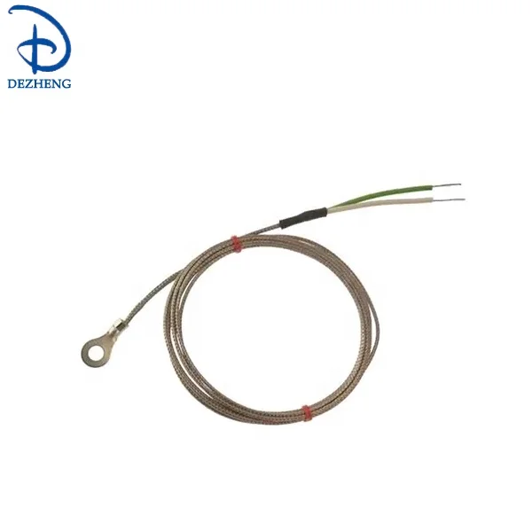 Temperature Sensor 1M IndusTec Thermocouple Type K 9x5mm Probe Ring Washer Loop Temperature Sensor W/Fork Connections 