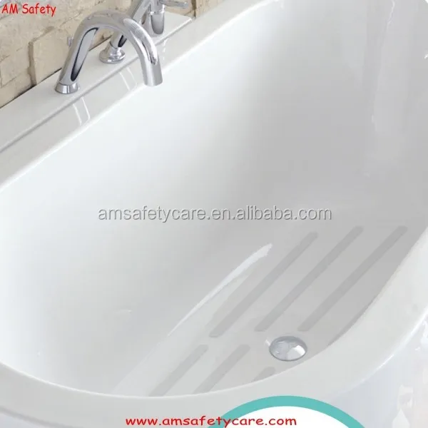 6x Bath Tub Shower Treads Non Slip Anti Skid Safety Applique Mat Strips Grip dfd 
