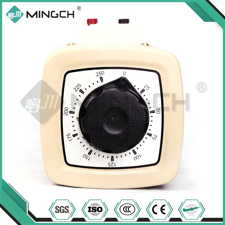 MINGCH Ac Adjustable Voltage Regulator / Single Phase Power Variac Transformer