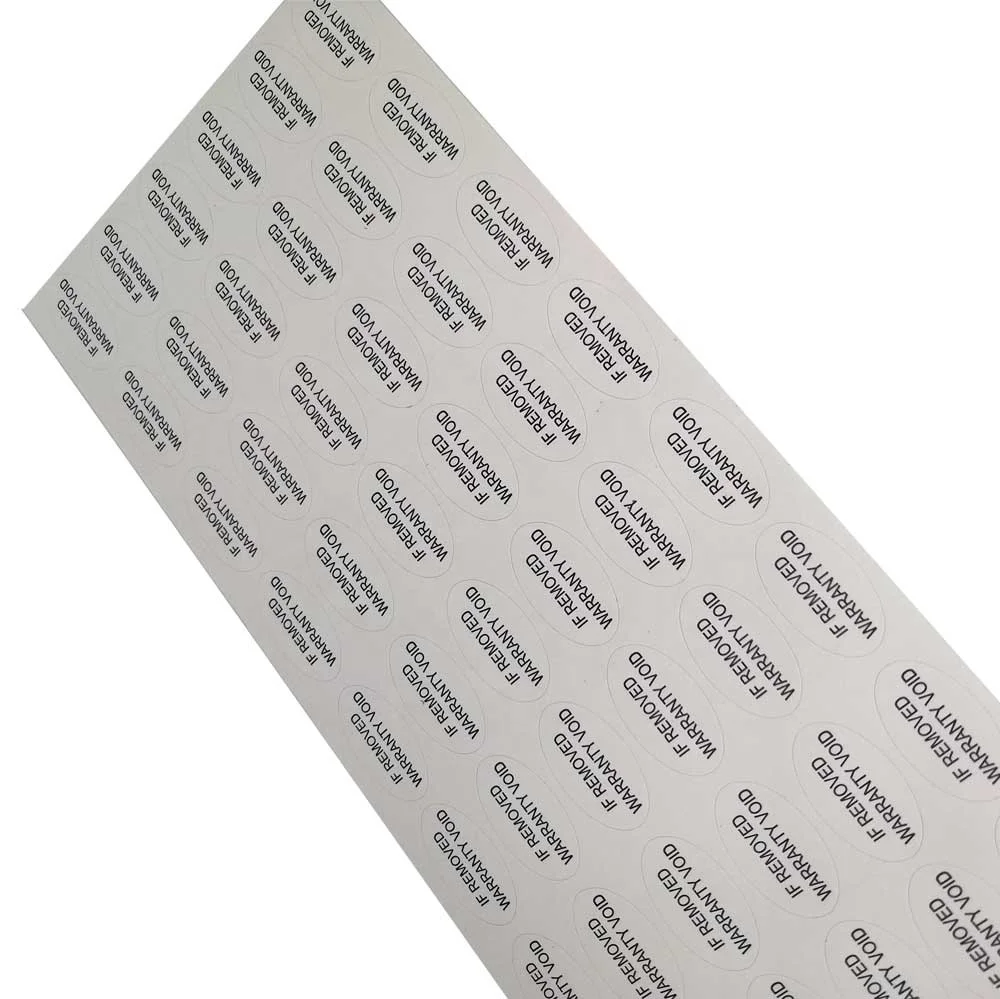 Custom Void Fragile Sticker Do Not Accept if Seal Is Broken Sticker Warranty Sticker Void if Tampered
