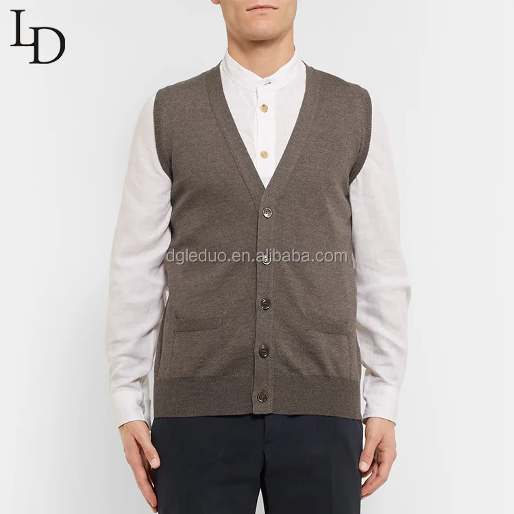 mens sleeveless cardigan sweater vest