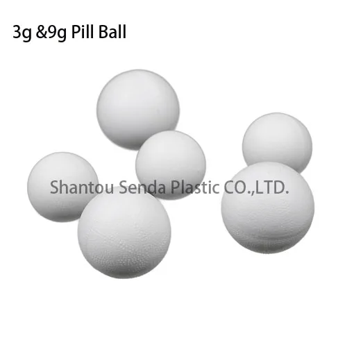 Plastic Round Container,9g Volume Pill Jar,for Small Size Pills Plastic Pill Box