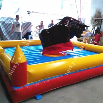 アミューズメントパーク電気インフレータブル機械式ロデオ雄牛