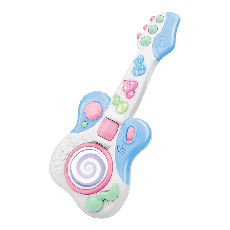 Обучающие Мультяшные музыкальные инструменты, электрогитара для детей